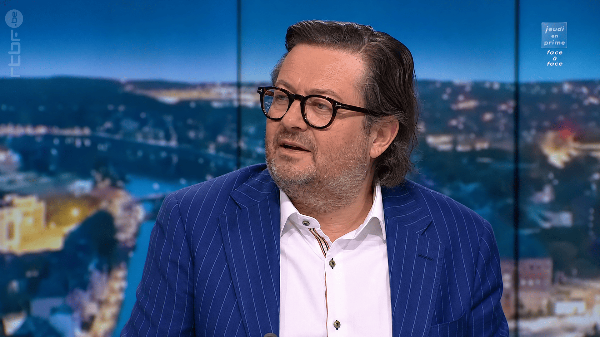 Marc Coucke sur le plateau de Jeudi en Prime, quelques minutes avant son départ.